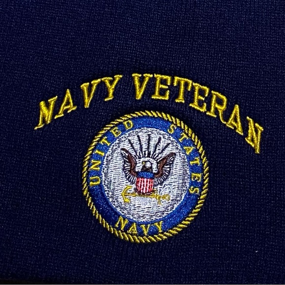 Navy Veteran Beanie - Picture 2 of 5